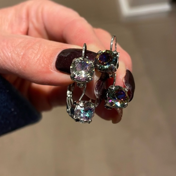 Rhinestone earrings - Picture 1 of 3